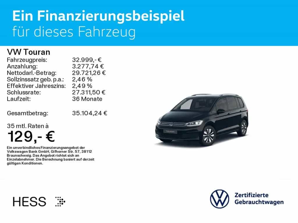 Volkswagen Touran 1.5 TSI DSG GOAL*7-SITZER*IQ.LIGHT*AHK*SH 07/2025-photo-1