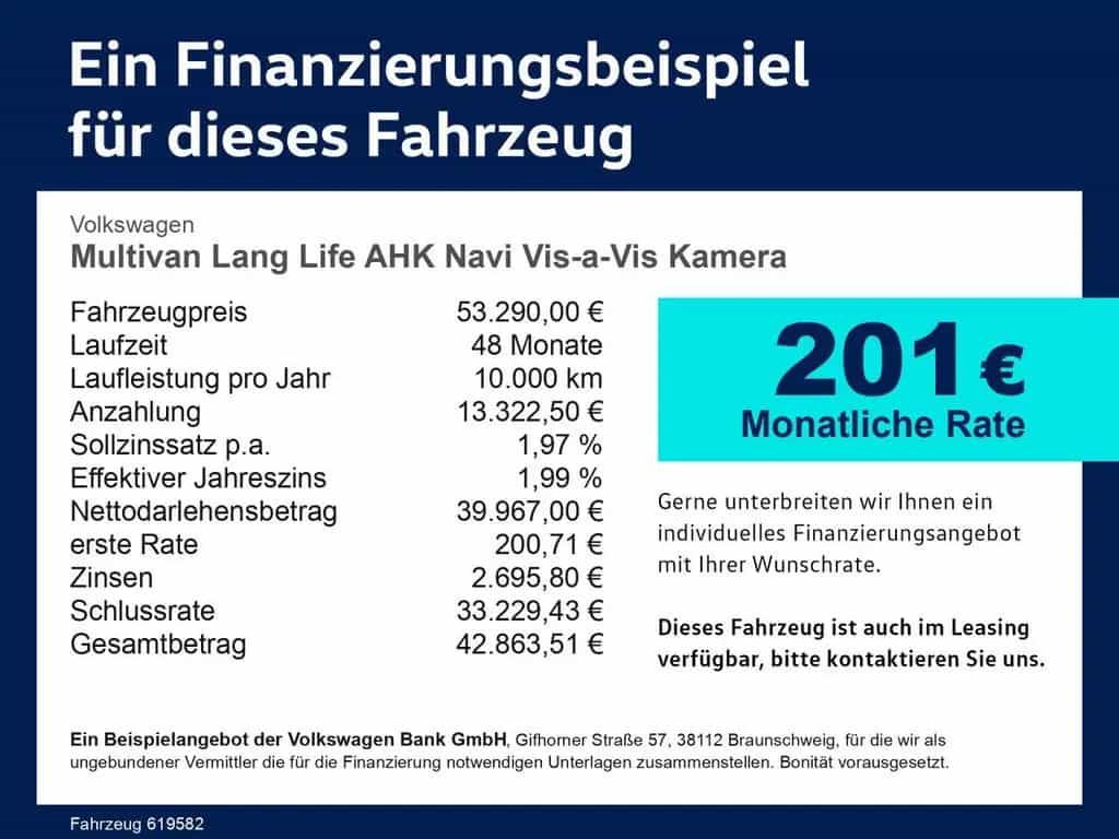 Volkswagen Multivan Life Lang AHK Navi Vis-a-Vis Kamera LED 08/2025-photo-0