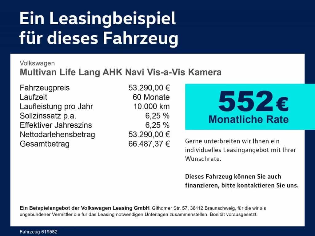Volkswagen Multivan Life Lang AHK Navi Vis-a-Vis Kamera LED 08/2025-photo-1