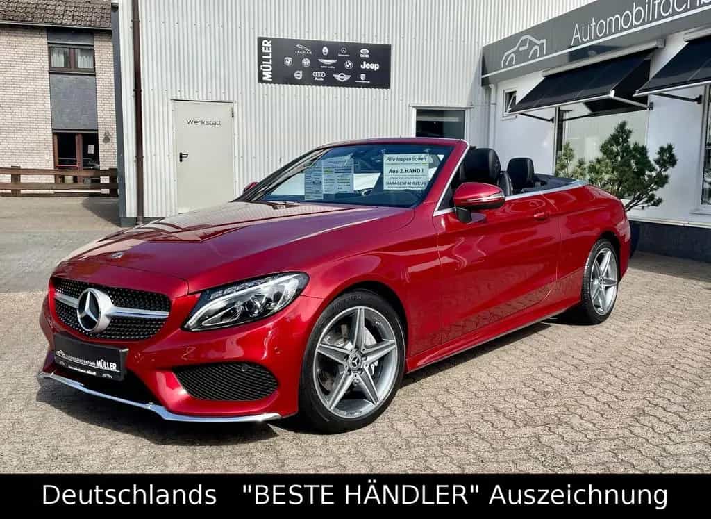 Mercedes-Benz C 200 Cabrio Aut."AMG Line"+LED+KAMERA+Burmester 08/2017-photo-1