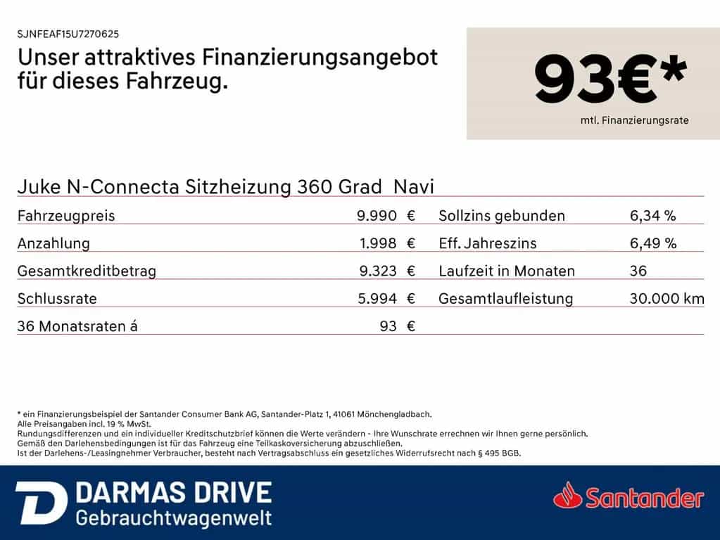 Nissan Juke N-Connecta Sitzheizung 360 Grad Navi 09/2016-photo-0