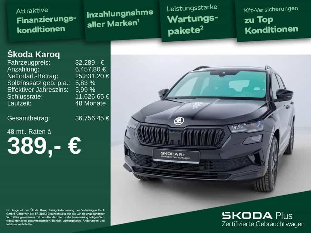 Skoda Karoq 2.0 TSI Sportline*4M*APP*AHK*RFK*ACC* 01/2023-photo-1