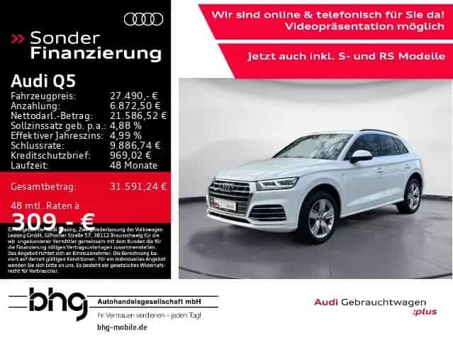 Audi Q5 2.0 TFSI quattro S-line LED/Navi 2.0 TFSI qu 08/2018-photo-0