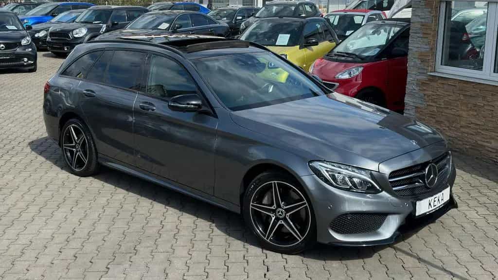 Mercedes-Benz C 250 d T AMG LINE! DISTR+! HUD! PANO! 360°! ILS! 12/2017-photo-34