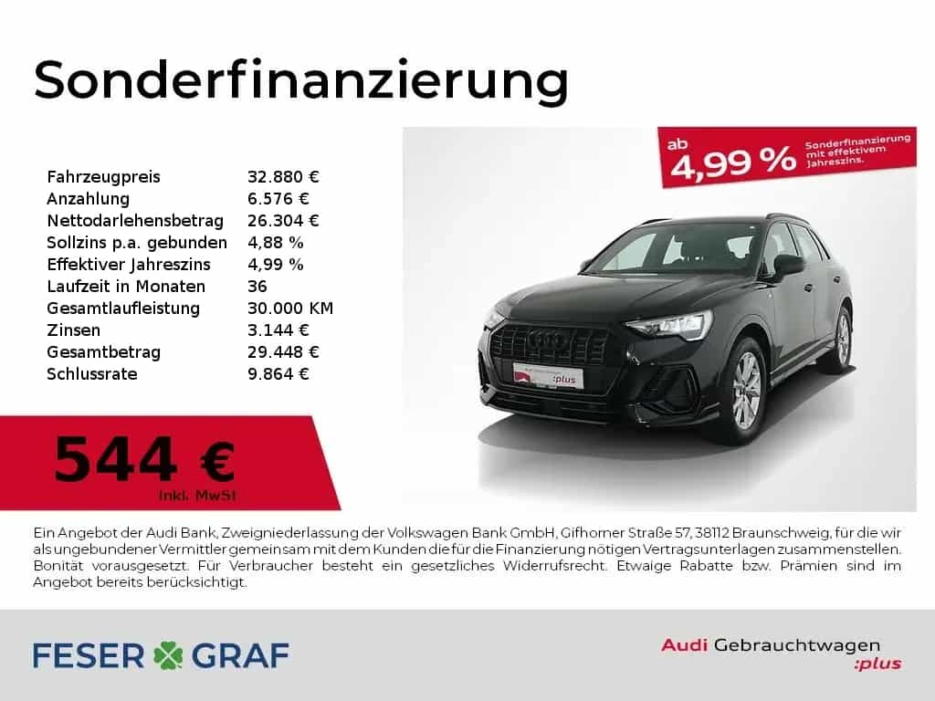 Audi Q3 S line 35 TFSI S tronic AHK/smartphone int. 02/2025-photo-0