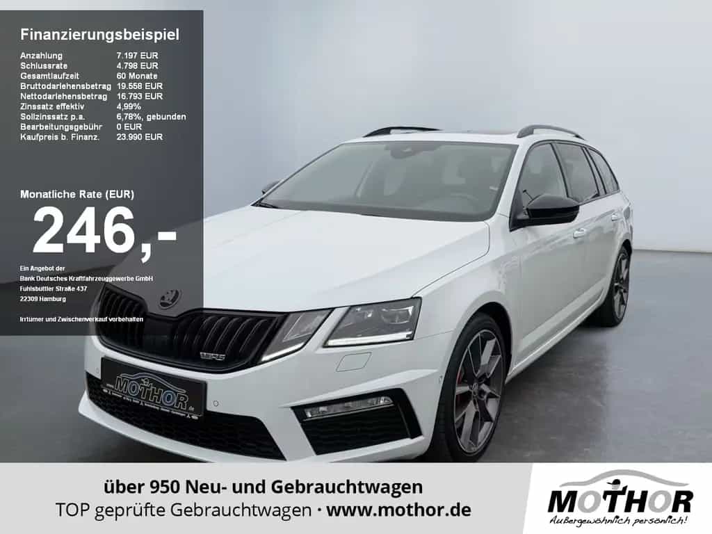 Skoda Octavia RS Combi 2.0 TSI ACC+PDC+KAM+NAVI+SHZ 06/2020-photo-0