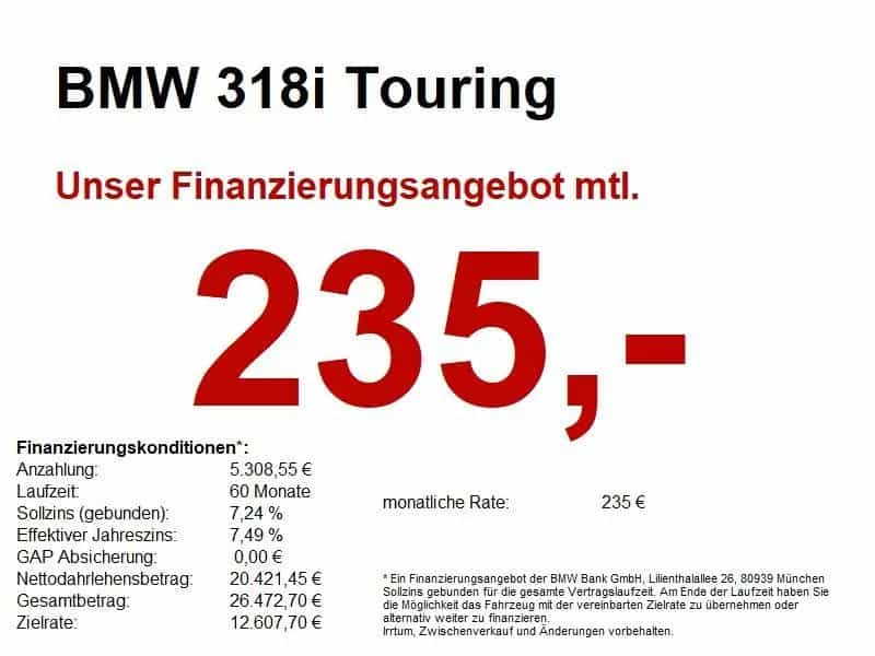 BMW 3 Series 318i Touring Advantage Navi PDC vo+hi. Automatik 07/2021-photo-0