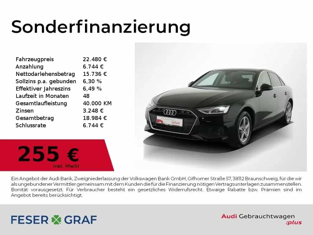 Audi A4 Lim 30 TDI S tronic Leder,Navi,PDC 09/2022-photo-0
