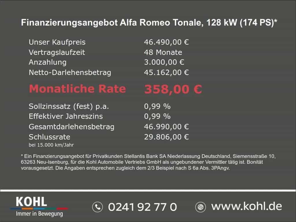 Alfa Romeo Tonale Veloce Ibrida 174PS Keyless 360°Kamera LE 02/2026-photo-4