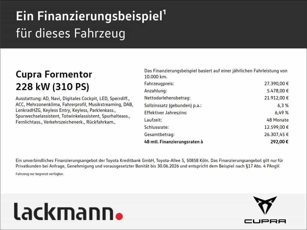 Cupra Formentor 2.0 TSI VZ 4Drive*Navi*LED*Kessy*ACC* 05/2023-photo-1