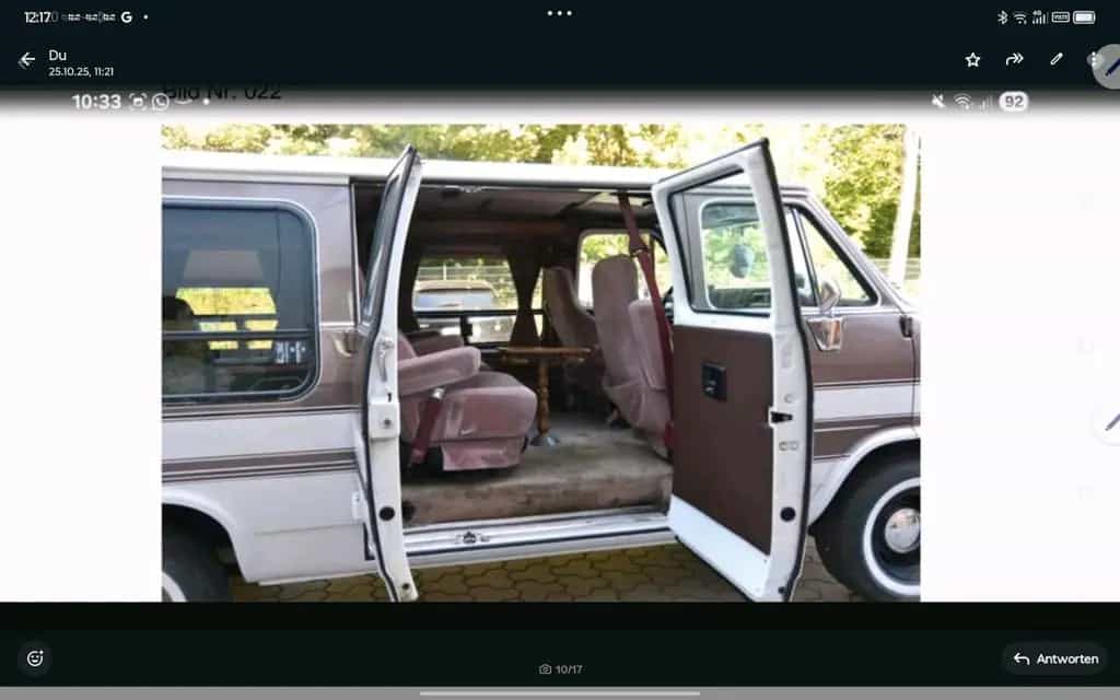 Chevrolet Chevy Van G20H Zulassung und Wertgutachten 02/1992-photo-6