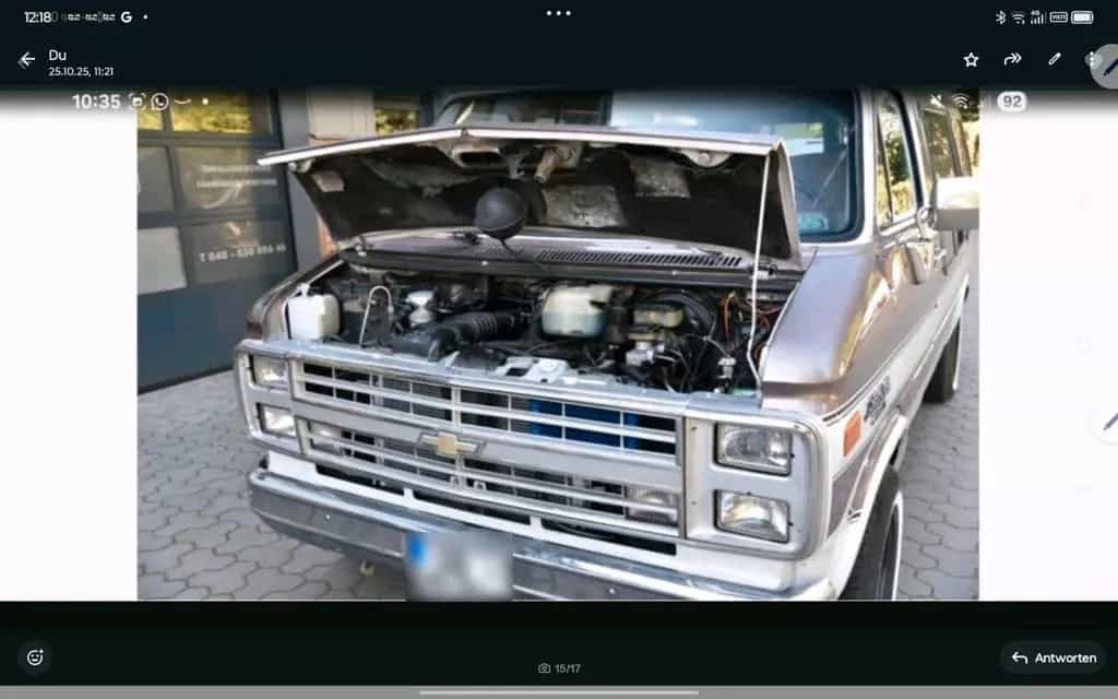Chevrolet Chevy Van G20H Zulassung und Wertgutachten 02/1992-photo-9