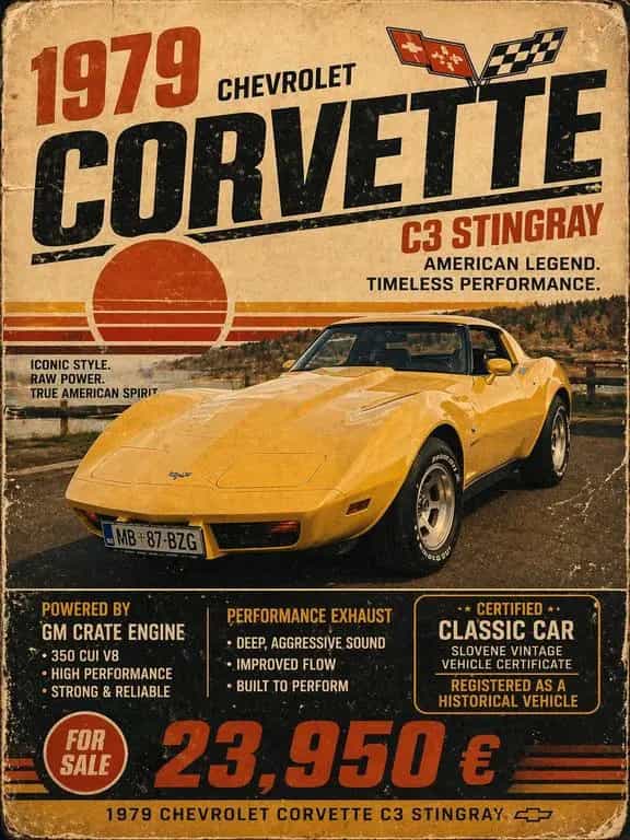 Corvette C3 - Better engine and exhaust 06/1979-photo-0