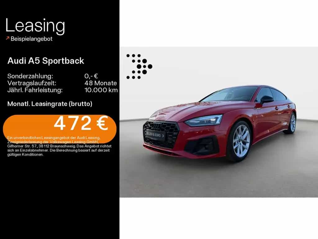Audi A5 Sportback 40 TFSI qu. S-line AHK*ACC*Virtual 09/2022-photo-0