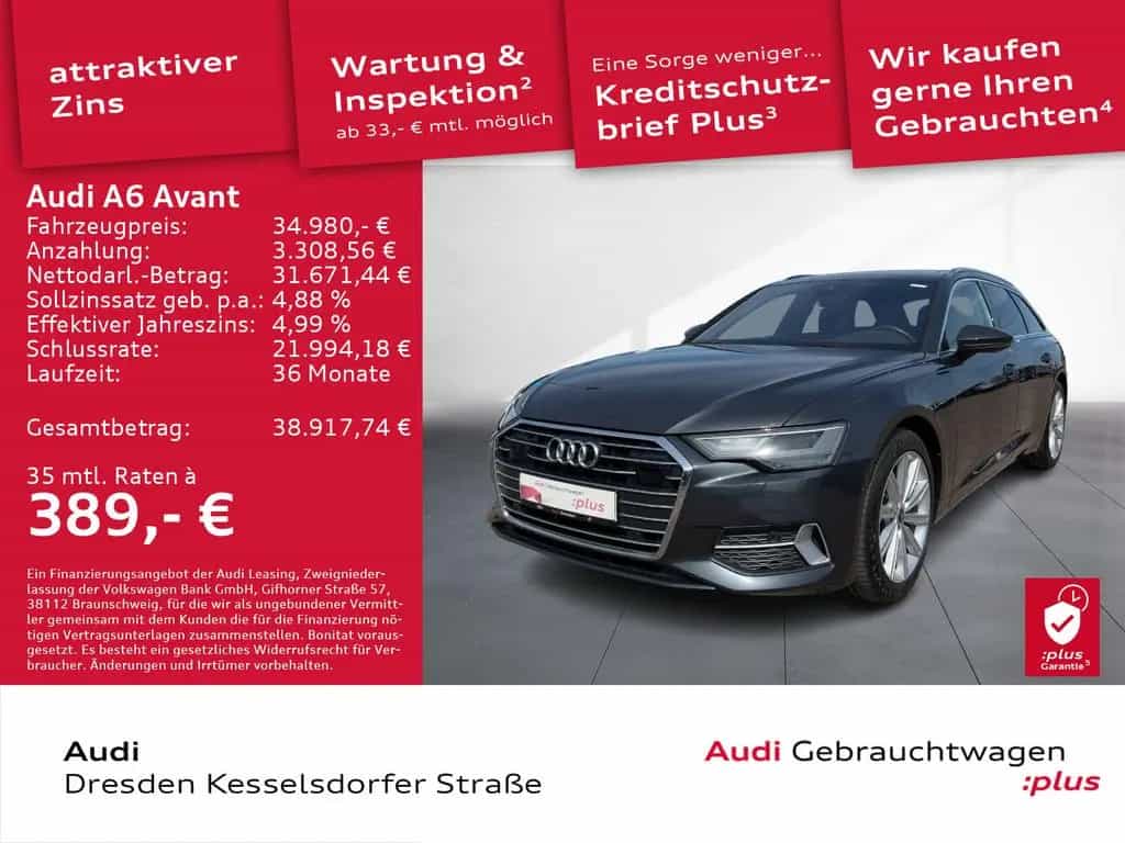 Audi A6 Avant 40 TDI sport AHZV LED Navi 03/2023-photo-0