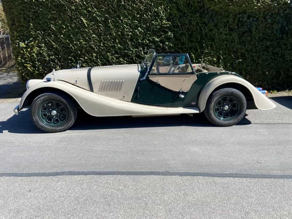 Morgan Plus 8 Einzelstück outlaw Sidepipes, Nubuk... 03/1977-photo-0