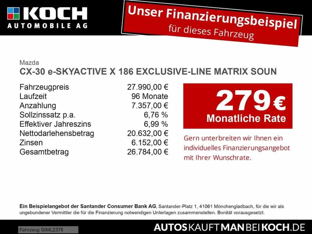 Mazda CX-30 e-SKYACTIVE X 186 EXCLUSIVE-LINE MATRIX 12/2024-photo-1