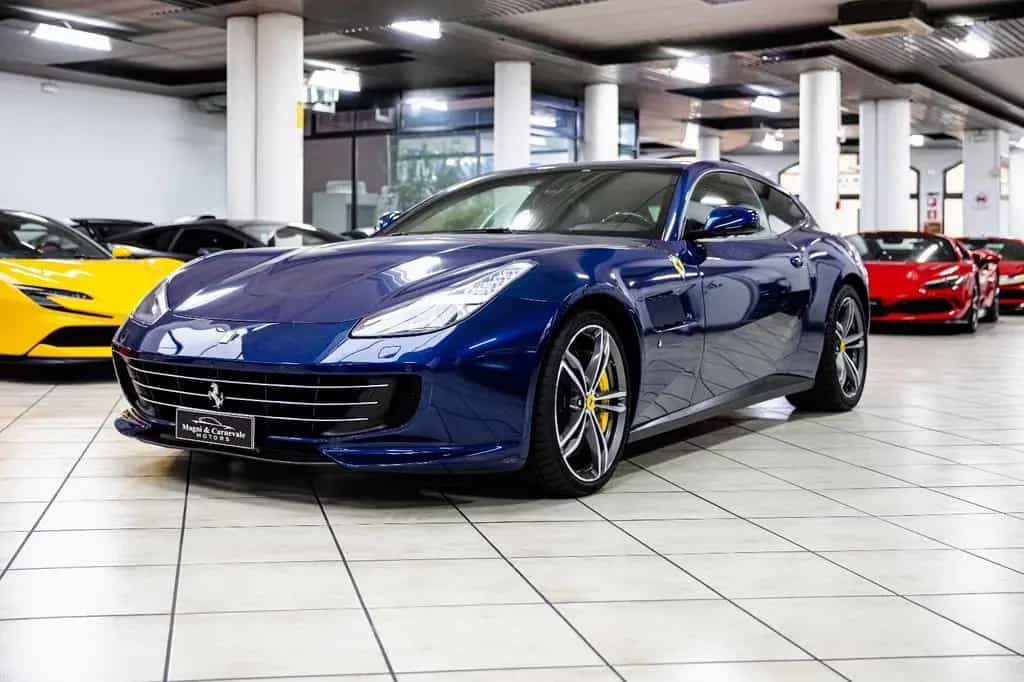 Ferrari GTC4 Lusso V12 - Blue TDF - Carbon Led - Lift 10/2018-photo-2