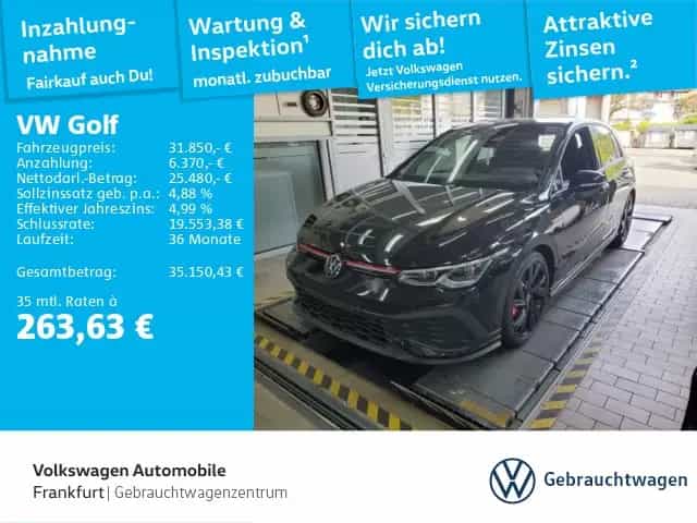 Volkswagen Golf VIII 2.0 TSI DSG GTI Clubsport Navi Spurhal 03/2023-photo-0
