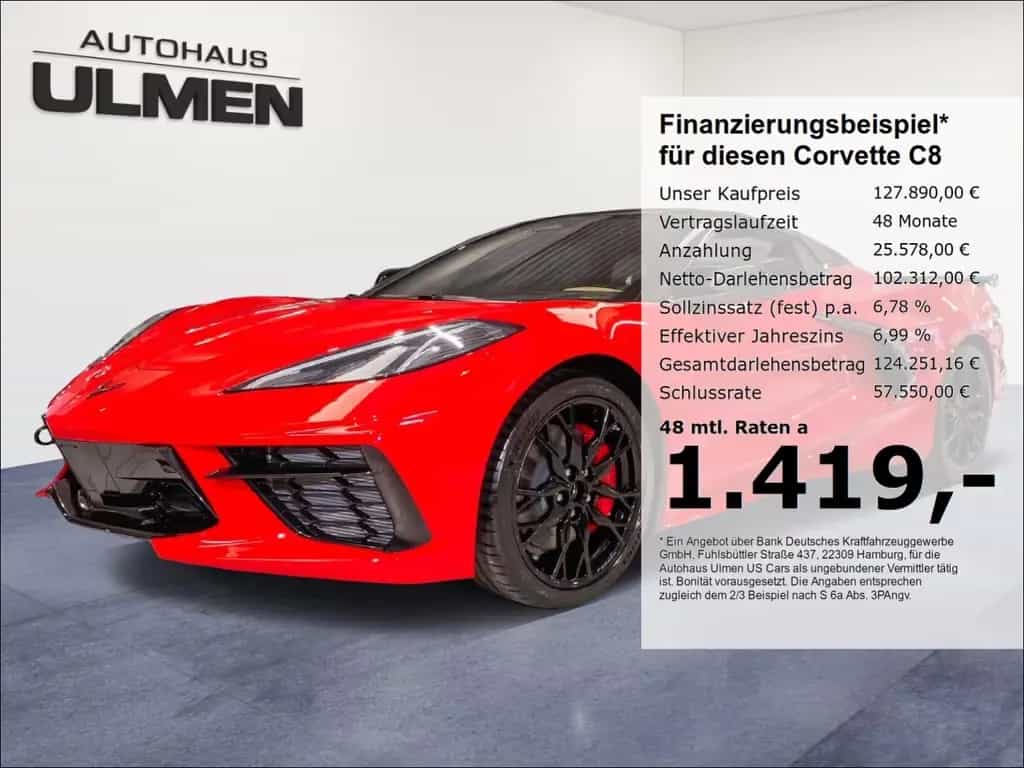 Corvette C8 Stingray Cabriolet 3LT 2026 Vollausstattung null-photo-0
