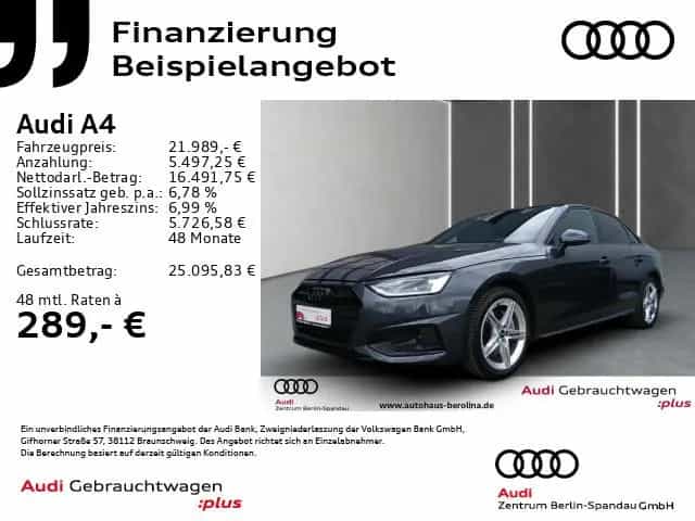 Audi A4 Lim. 40 TDI Adv. S tronic *NAV+*R-CAM*SHZ* 03/2021-photo-1