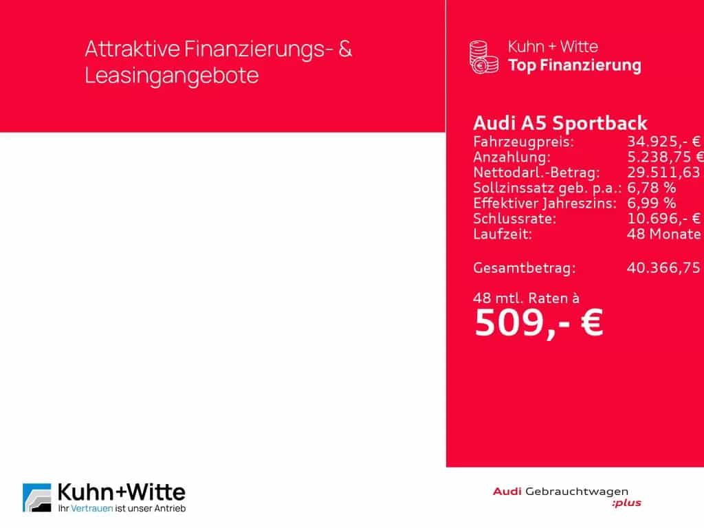 Audi A5 Sportback 45 TFSI quattro S line LED+RFK+MMI- 02/2021-photo-20