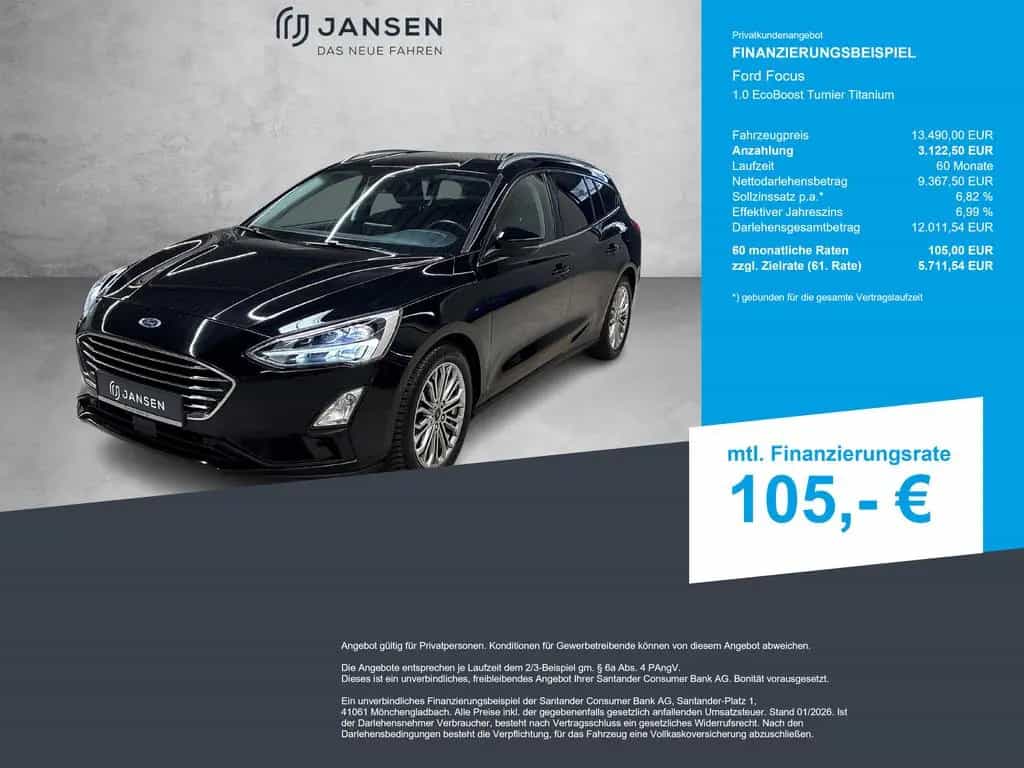 Ford Focus 1.0 EcoBoost Turnier Titanium 04/2019-photo-0
