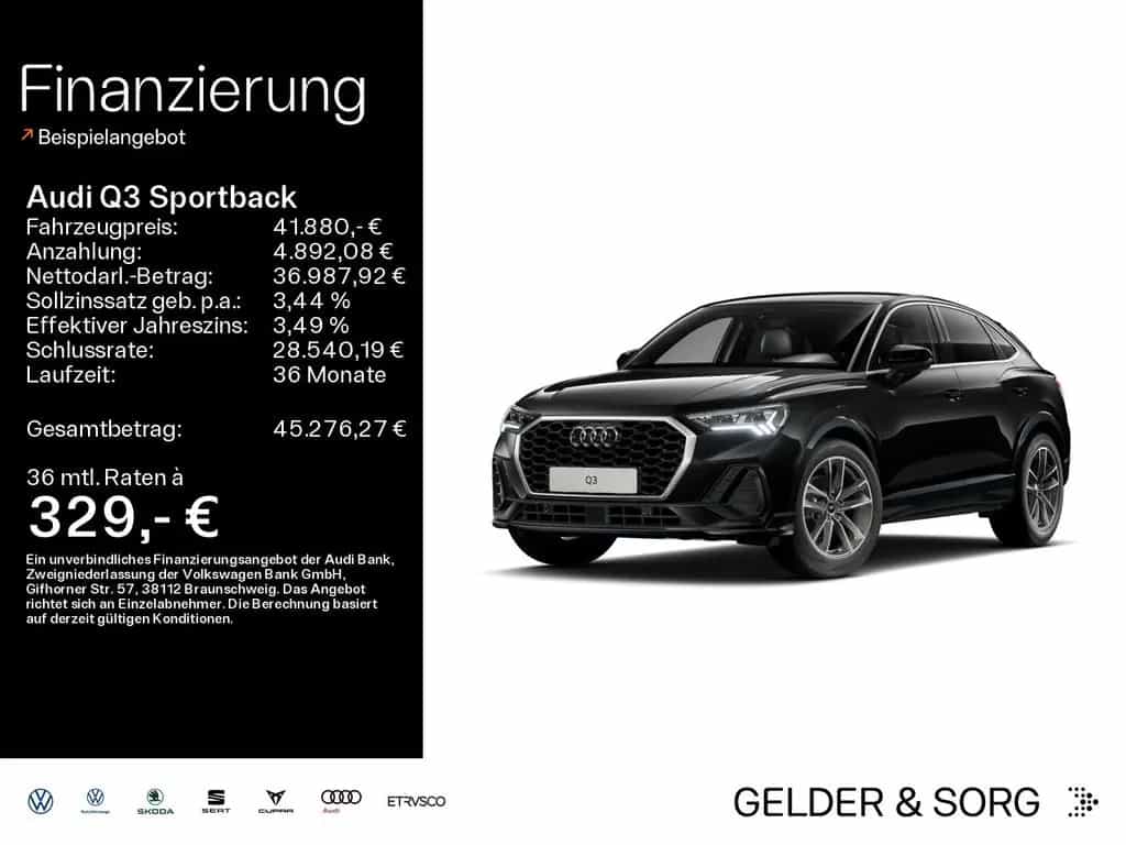 Audi Q3 Sportback 35 TFSI Standh.*19"*Matrix*AHK* 06/2025-photo-0