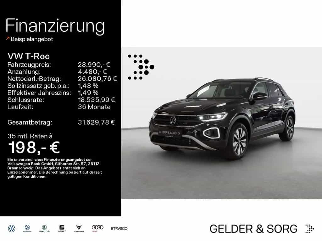 Volkswagen T-Roc 1.5 TSI Goal RFK*Navi*DAB+*ACC*Digital 04/2025-photo-0