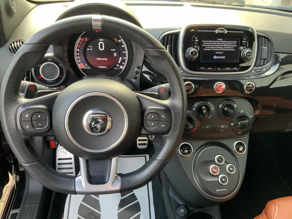 Abarth 595 Automatik LederCognac/NaviU-Connect 09/2017-photo-13