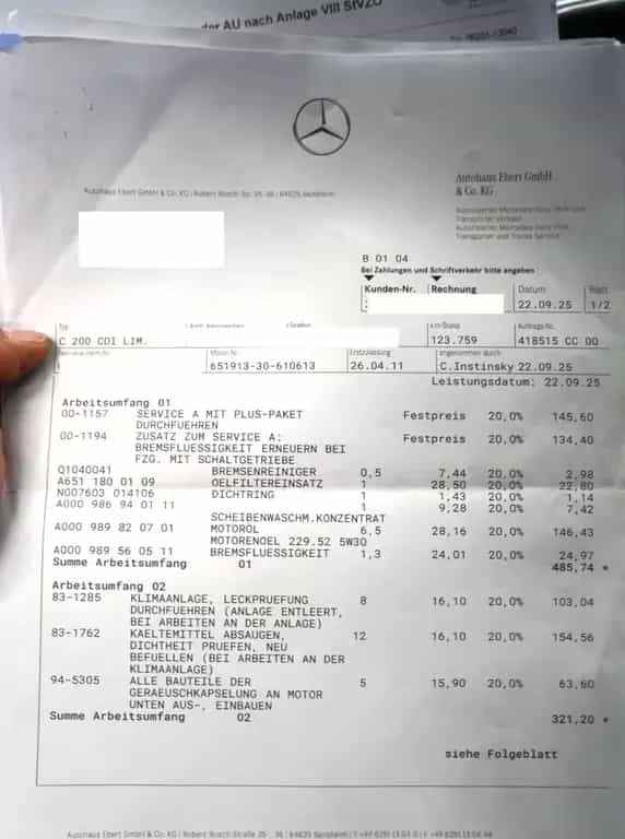 Mercedes-Benz C 200 CDI Lim. BlueEfficiency *2.Hand*Unfallfrei 04/2011-photo-1