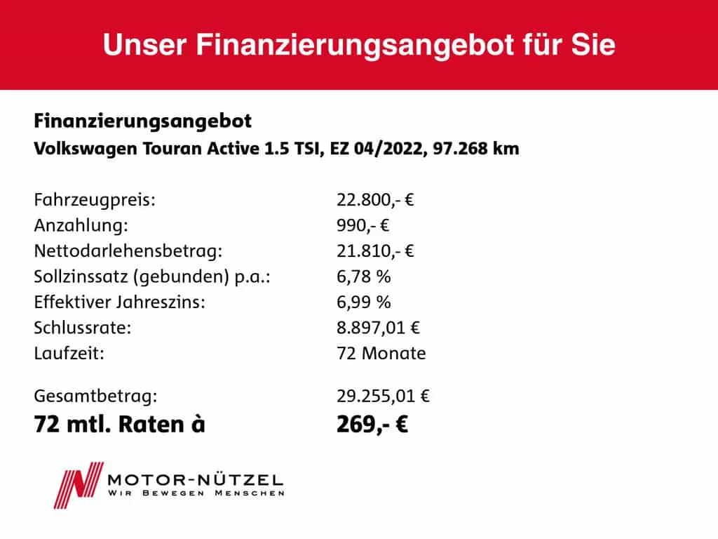 Volkswagen Touran 1.5TSI ACTIVE 5JG+LED+NAV+ACC+RFK+SITZE 7 04/2022-photo-18