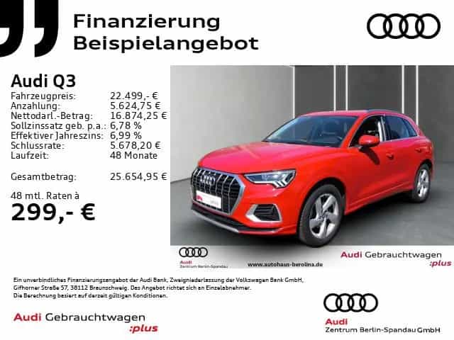 Audi Q3 35 TFSI Adv. S tronic *ACC*AHK*LED*R-CAM*SHZ* 06/2019-photo-1