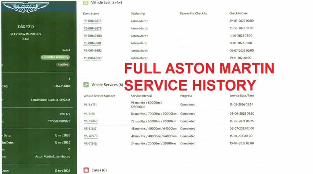 Aston Martin DBX 4.0i V8 *ASTON  WARRANTY*FULL SERVICE*1 OWNER* 07/2021-photo-46