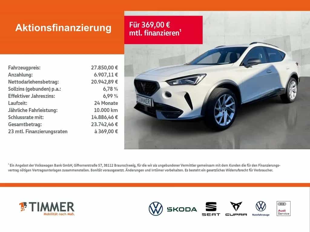 Cupra Formentor 2.0 TSI DSG 4DRIVE +PANO +LED +ACC +NA 03/2023-photo-1
