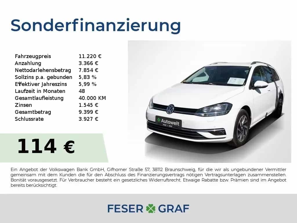 Volkswagen Golf Variant SOUND Comfortline 1,0 TSI 8 LED/SHZ 01/2018-photo-0