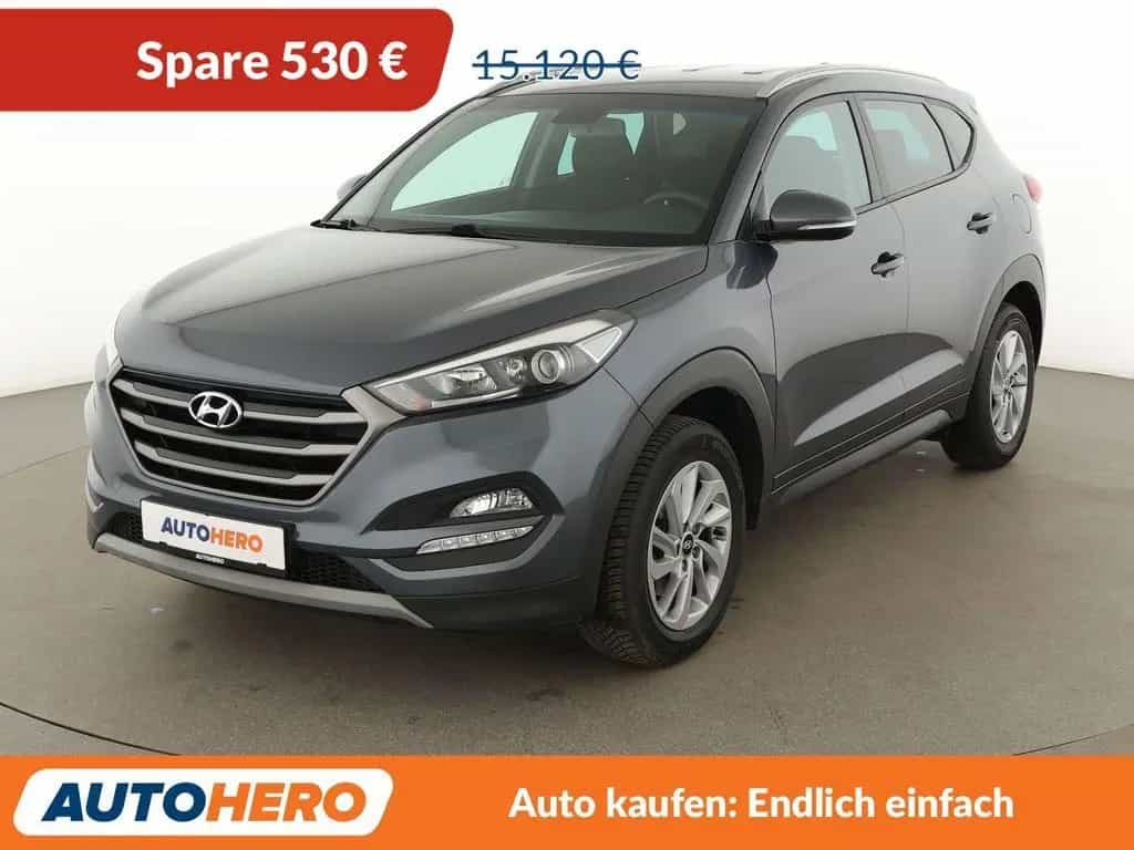 Hyundai TUCSON 1.6 Trend blue 2WD *NAVI*TEMPO*CAM*PDC* 10/2017-photo-0