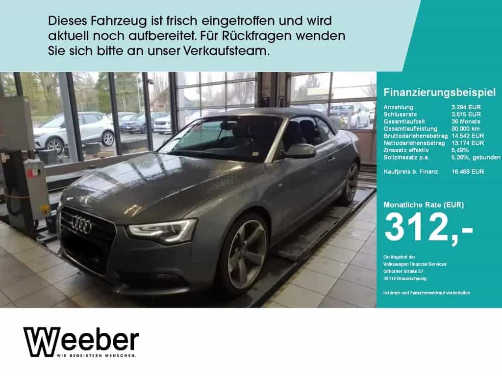 Audi A5 Cabriolet *PDC PLUS*GRA*SHZ*NAVI*19 LM*XENON 05/2013-photo-0