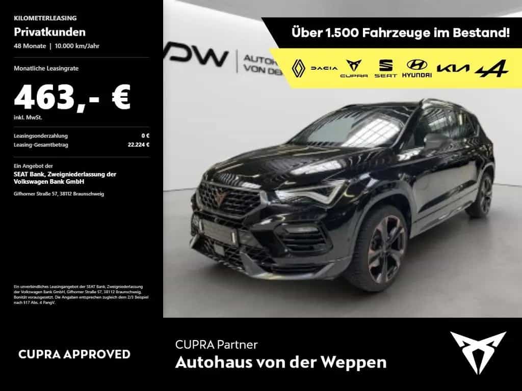 Cupra Ateca VZ 4Drive NAVI, SHZ, Kamera Klima Navi 11/2022-photo-0