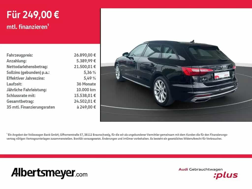 Audi A4 Avant 2.0 TDI ADVANCED+RÜCKKAMERA+GRA 03/2022-photo-2