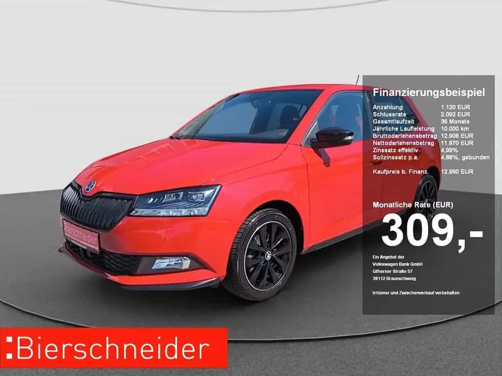 Skoda Fabia 1.0 TSI Monte Carlo SH+KLIMA+LED+PDC 03/2019-photo-0