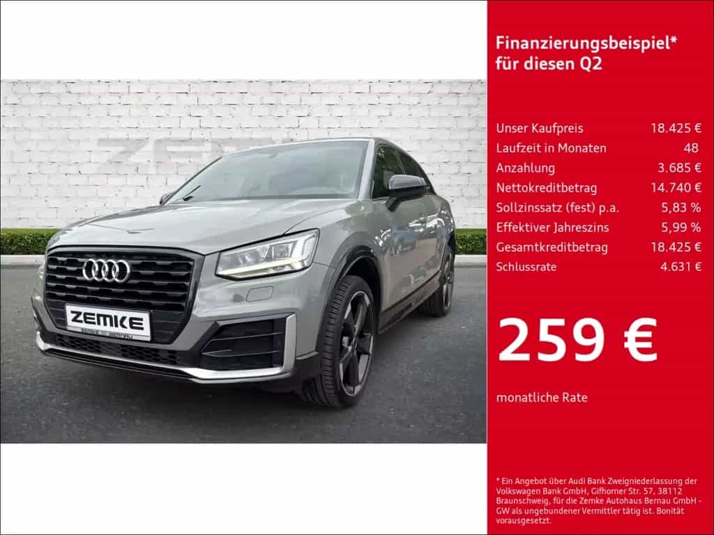 Audi Q2 1.4 TFSI S tronic design S line Sportpaket Na 02/2017-photo-0