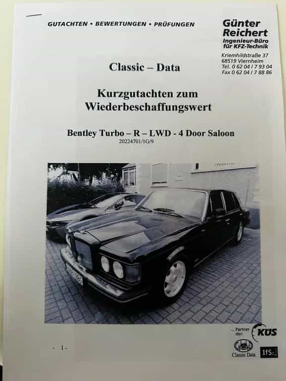 Bentley Turbo R , umfangreich überholt. 05/1988-photo-10