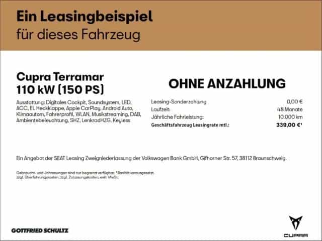 Cupra Terramar 1.5 eTSI 150PS DSG NAVI RFK LED SHZ ACC 11/2025-photo-1