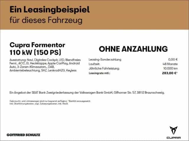 Cupra Formentor TSI DSG NAVI SITZHEIZUNG EINPARKHILFE 01/2024-photo-1
