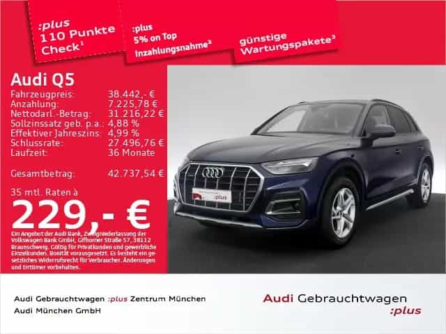 Audi Q5 40 TDI qu. S tronic AHK/Navi+/Kamera 07/2023-photo-0