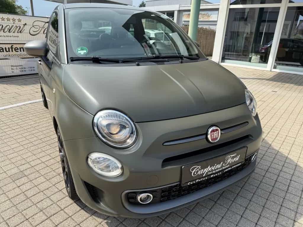 Fiat 500 S , Alpi Grün Matt, NAVI,Leder ,TüV 06.2027 03/2018-photo-0