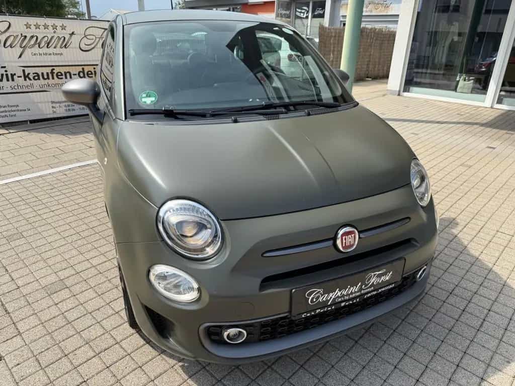 Fiat 500 S , Alpi Grün Matt, NAVI,Leder ,TüV 06.2027 03/2018-photo-1