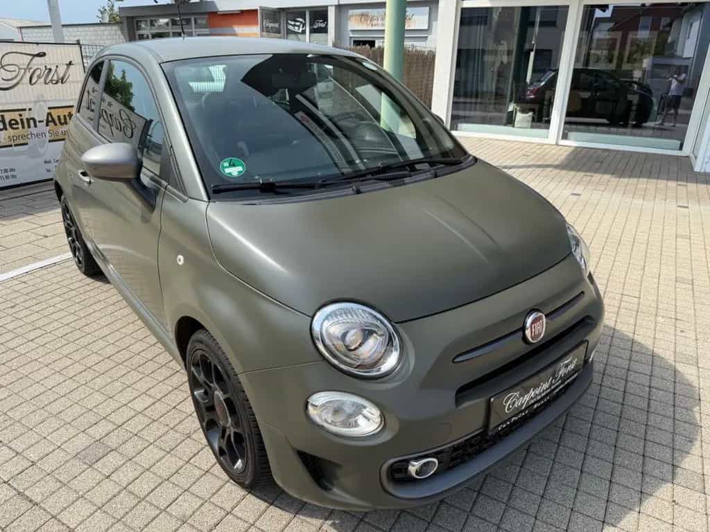 Fiat 500 S , Alpi Grün Matt, NAVI,Leder ,TüV 06.2027 03/2018-photo-14