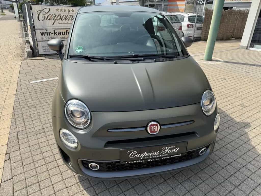 Fiat 500 S , Alpi Grün Matt, NAVI,Leder ,TüV 06.2027 03/2018-photo-2